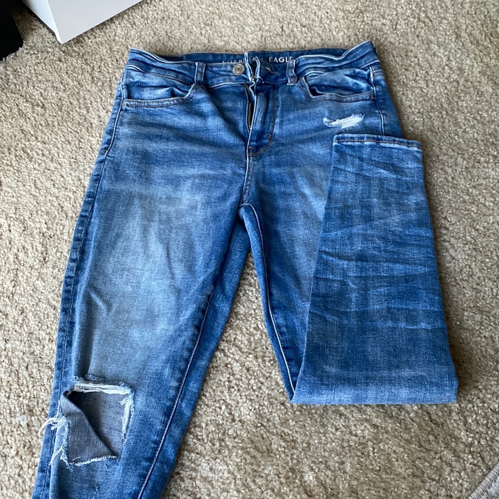 American Eagle Stretch Ripped Jeans